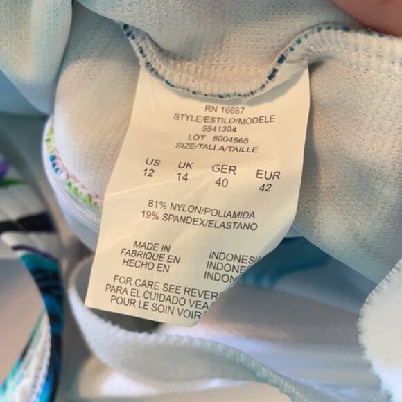 12 Swim Solutions Swim Suit DD31 5414 - Picture 6 of 7